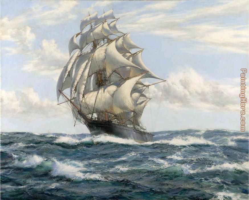 The Flying Fish painting - Montague Dawson The Flying Fish art painting